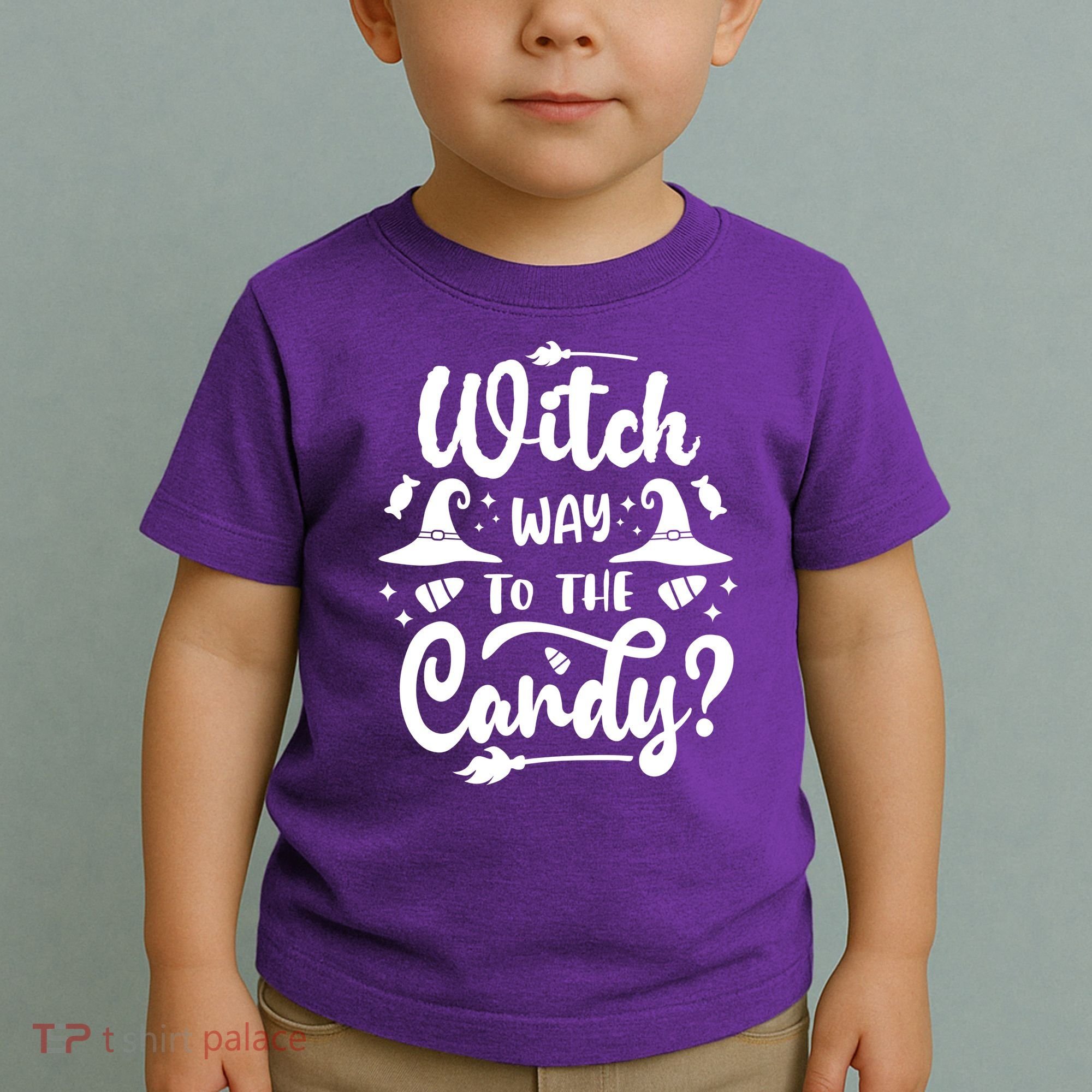 Witch Way To The Candy Cute Halloween Toddler T-Shirt