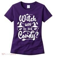 Witch Way To The Candy Cute Halloween Women's T-Shirt thumb 0