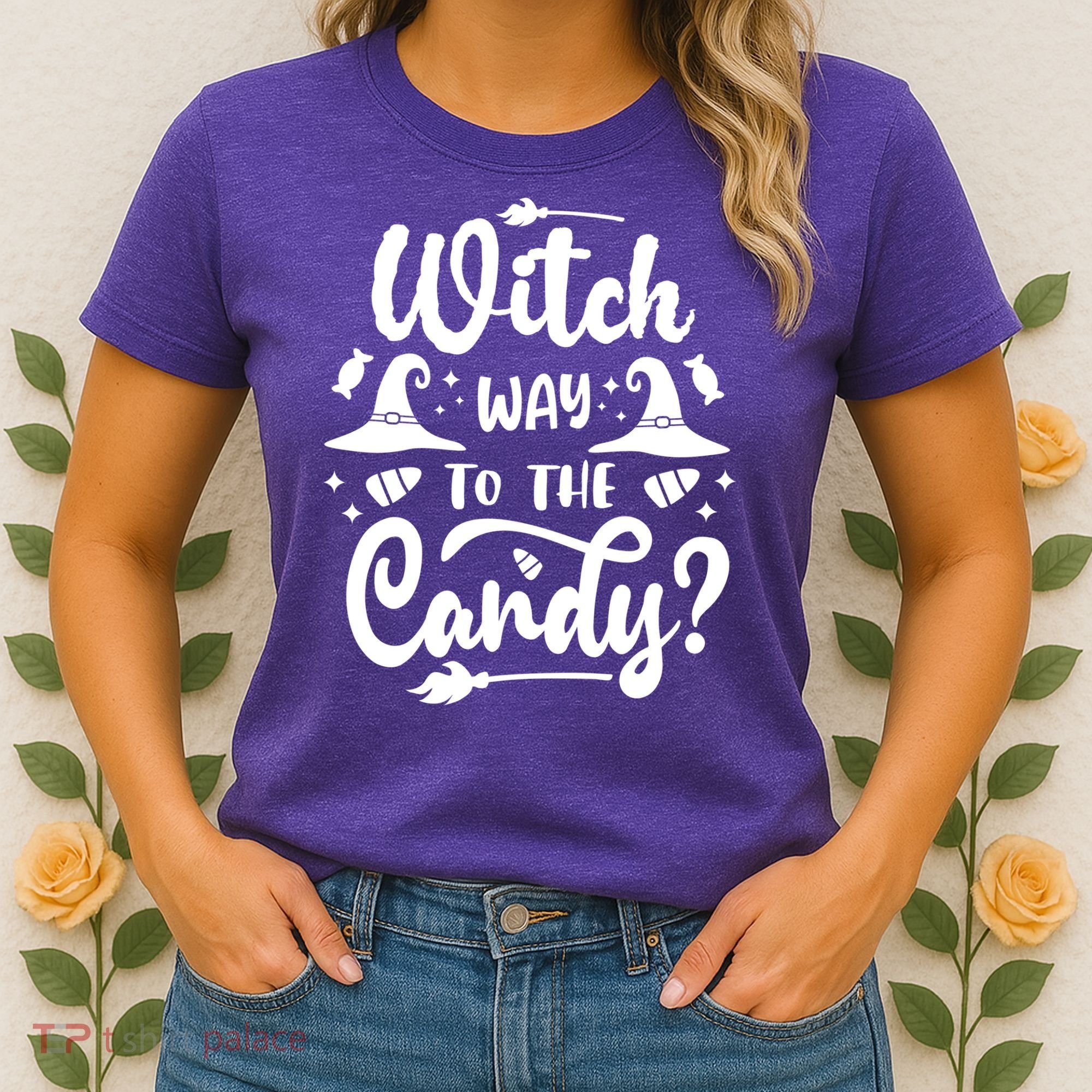 Witch Way To The Candy Cute Halloween Women's T-Shirt