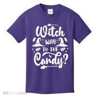 Witch Way To The Candy Cute Halloween Kids T-Shirt thumb 0