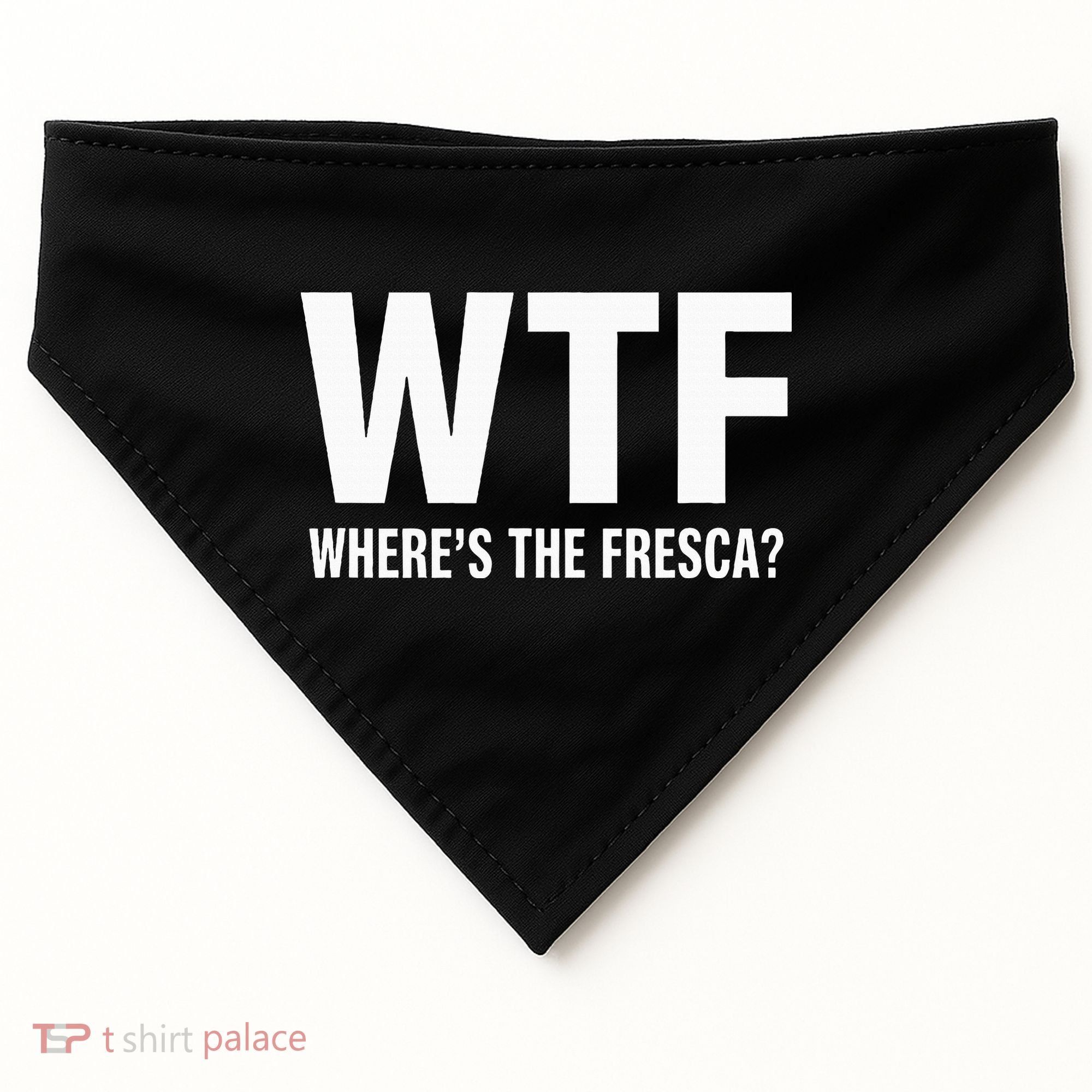 Wtf WhereS The Fresca Funny Beer Drinking USA-Made Doggie Bandana