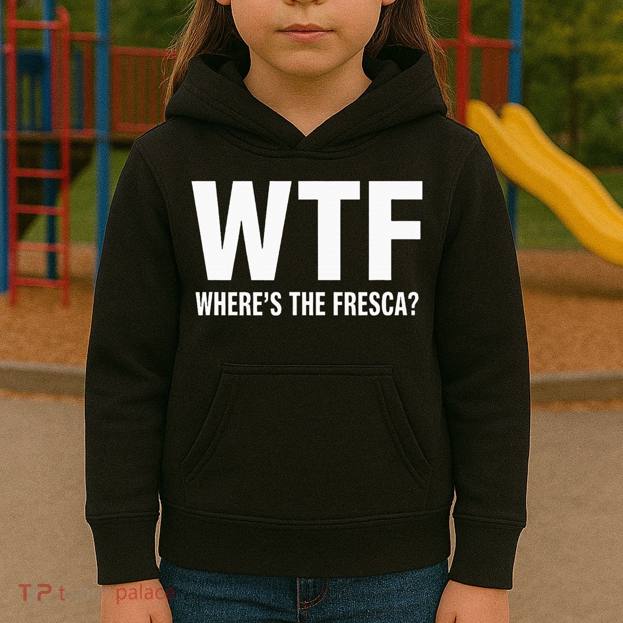 Wtf WhereS The Fresca Funny Beer Drinking Kids Hoodie