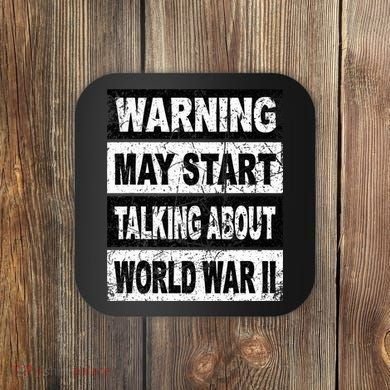 World War Two WW2 Retro History Teacher Coaster