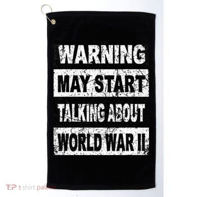 World War Two WW2 Retro History Teacher Golf Towel
