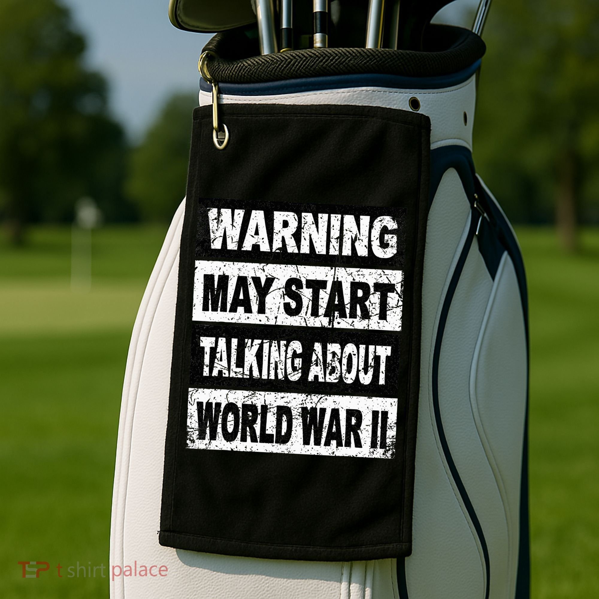 World War Two WW2 Retro History Teacher Golf Towel