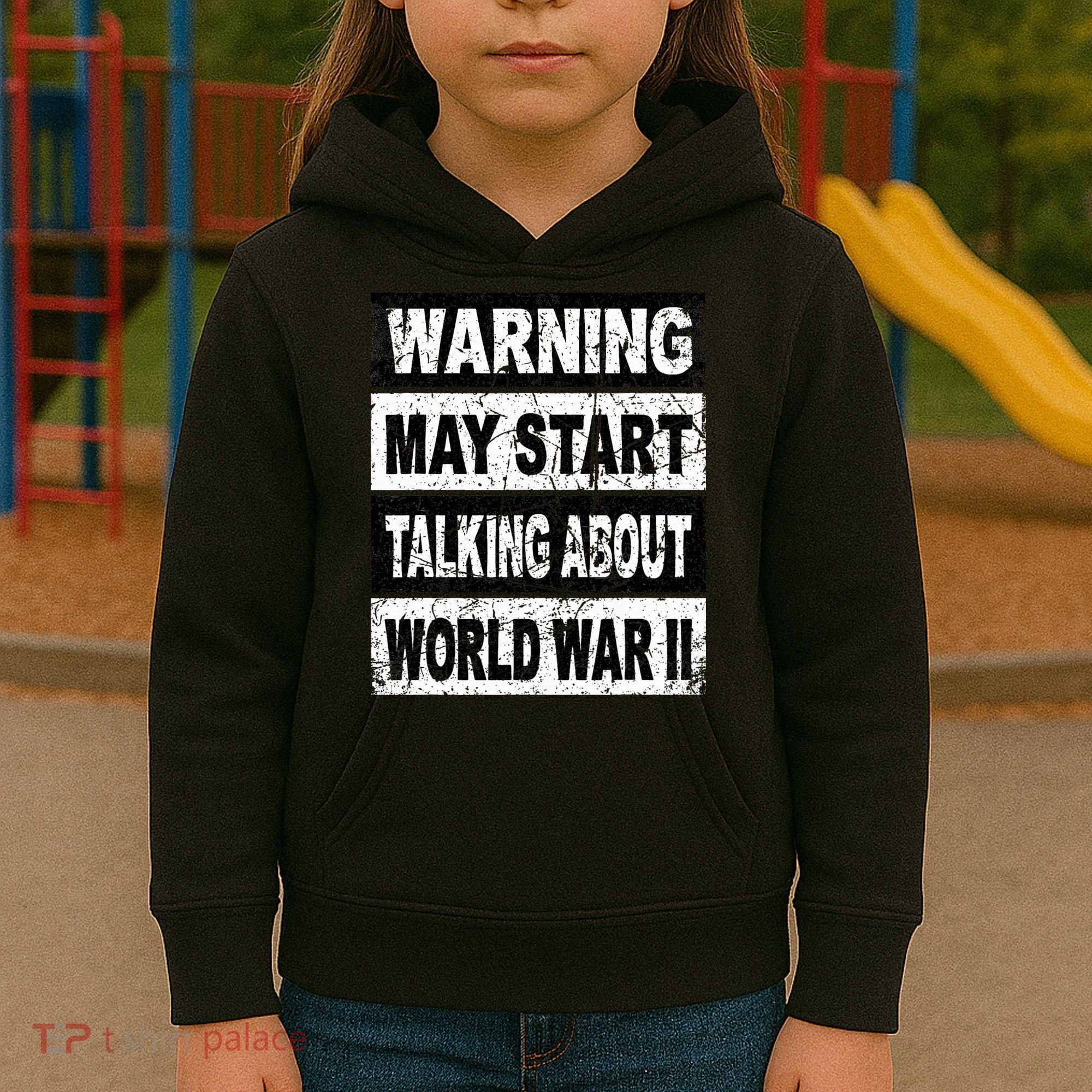 World War Two WW2 Retro History Teacher Kids Hoodie