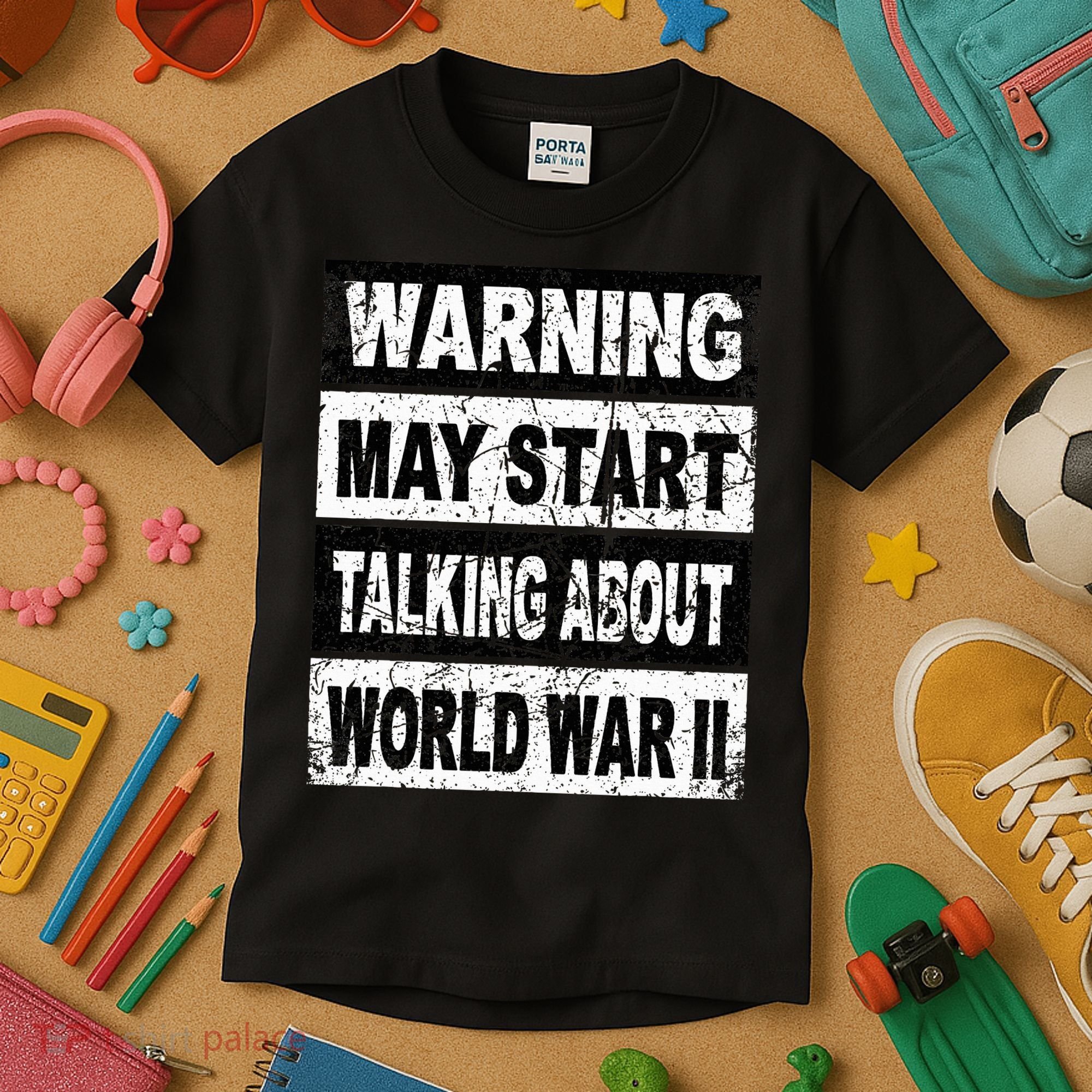 World War Two WW2 Retro History Teacher Kids T-Shirt