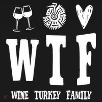 Wtf Wine Turkey Family Funny Holiday Women's Hoodie thumb 2