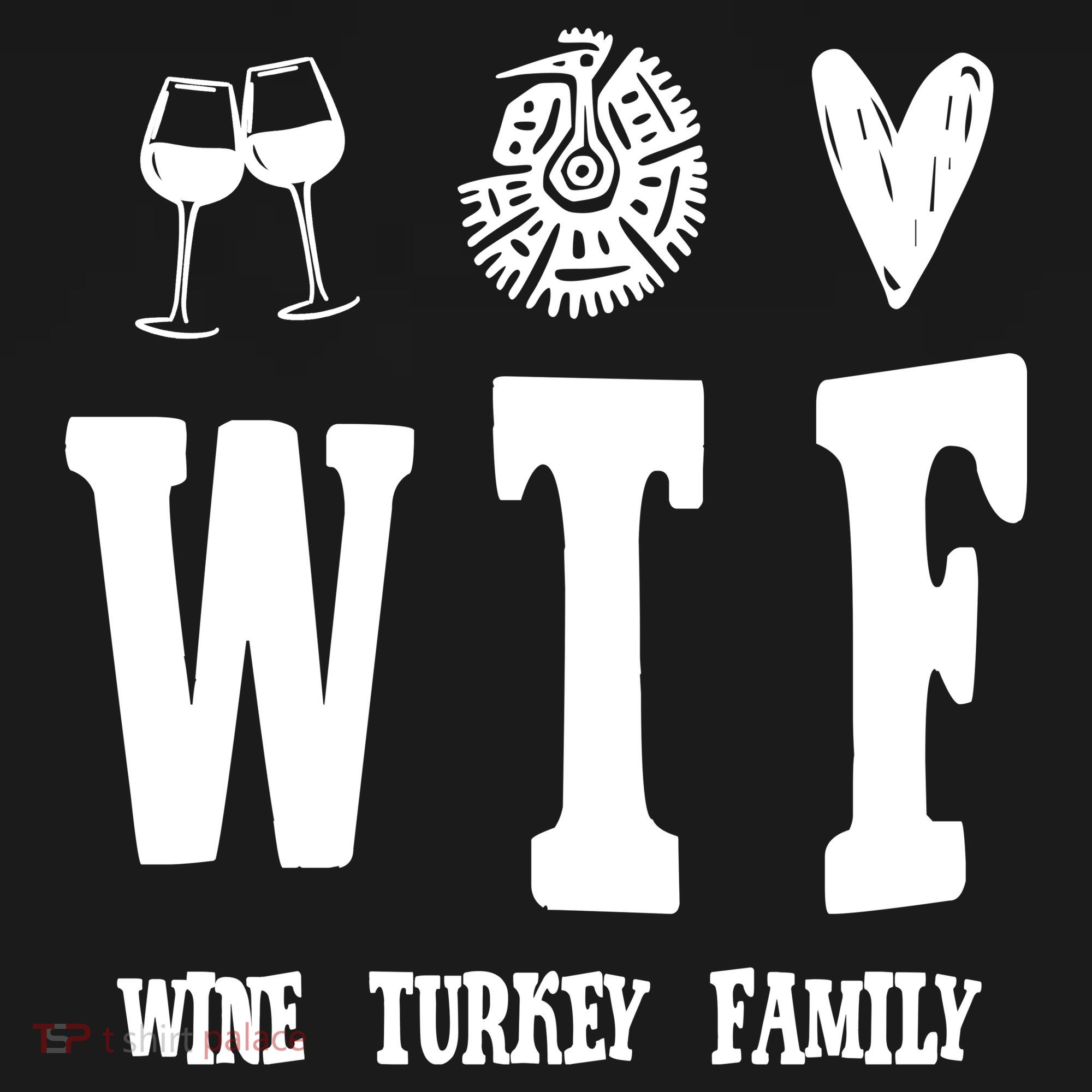 Wtf Wine Turkey Family Funny Holiday Baby Bodysuit