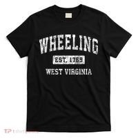 Wheeling West Virginia Wv Vintage Established Sports T-Shirt thumb 0
