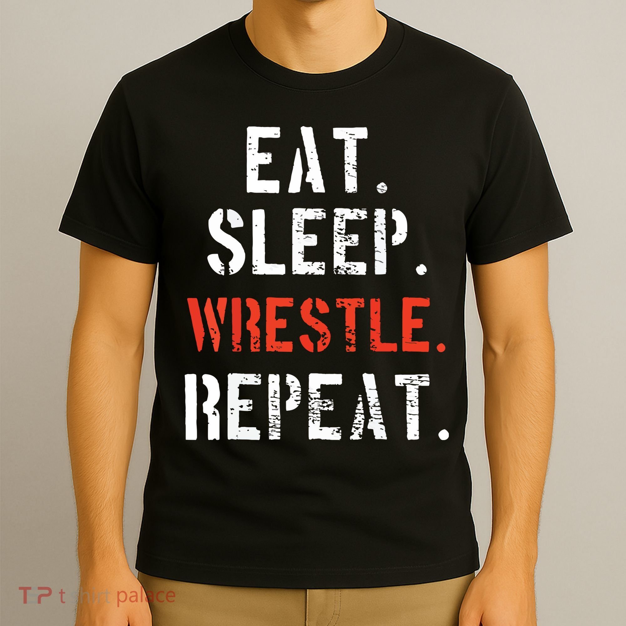 Wrestling Wrestler Vintage Funny Gift T-Shirt