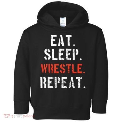 Wrestling Wrestler Vintage Funny Gift Toddler Hoodie