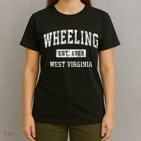 Wheeling West Virginia Wv Vintage Established Sports T-Shirt thumb 4