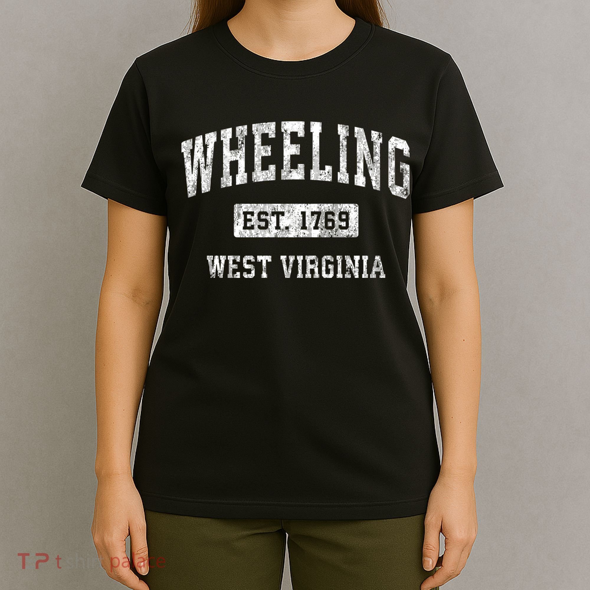 Wheeling West Virginia Wv Vintage Established Sports T-Shirt