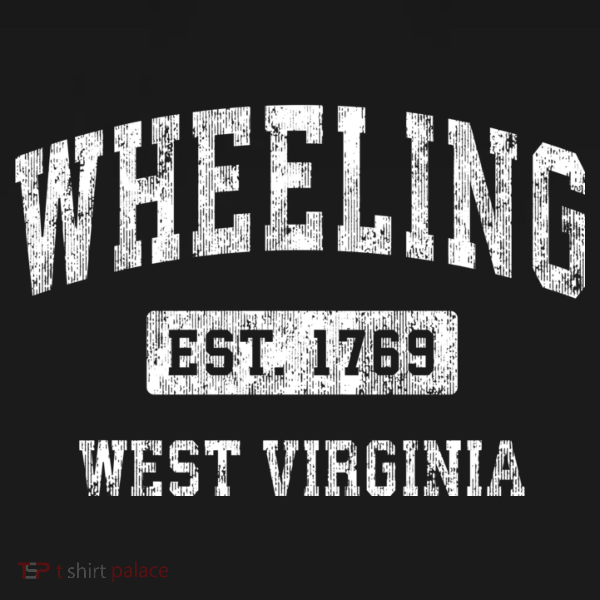 Wheeling West Virginia Wv Vintage Established Sports T-Shirt