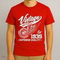 Winged Wheel Vintage 1935 Aged To Perfection Superior Quality 90th Birthday T-Shirt thumb 3