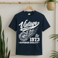 Winged Wheel Vintage 1973 Aged To Perfection Superior Quality 50th Birthday T-Shirt thumb 2