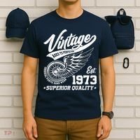 Winged Wheel Vintage 1973 Aged To Perfection Superior Quality 50th Birthday T-Shirt thumb 6