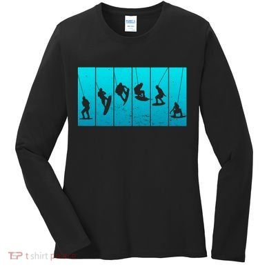 Wakeboarding Wakeboarder Vintage Wakeboard Women's Long Sleeve Shirt