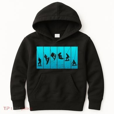 Wakeboarding Wakeboarder Vintage Wakeboard Kids Hoodie