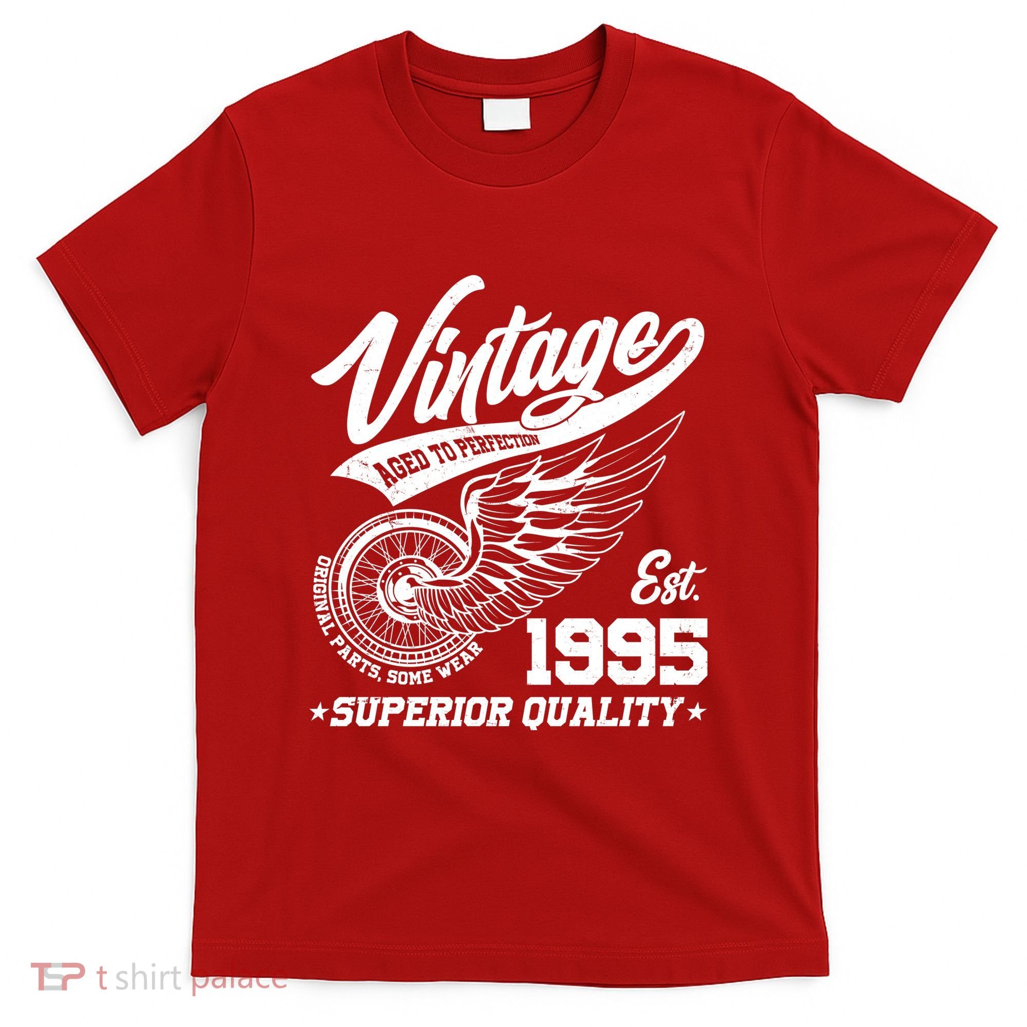 Winged Wheel Vintage 1995 Aged To Perfection Superior Quality 30th Birthday T-Shirt
