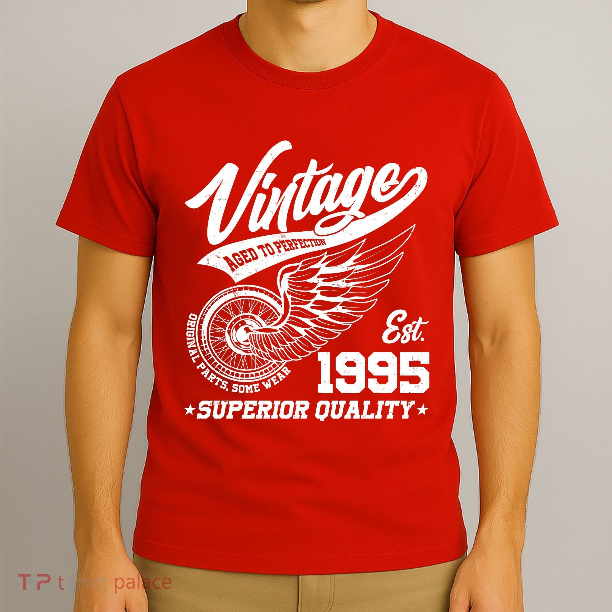 Winged Wheel Vintage 1995 Aged To Perfection Superior Quality 30th Birthday T-Shirt