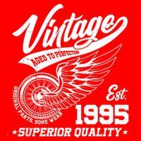 Winged Wheel Vintage 1995 Aged To Perfection Superior Quality 30th Birthday T-Shirt thumb 7