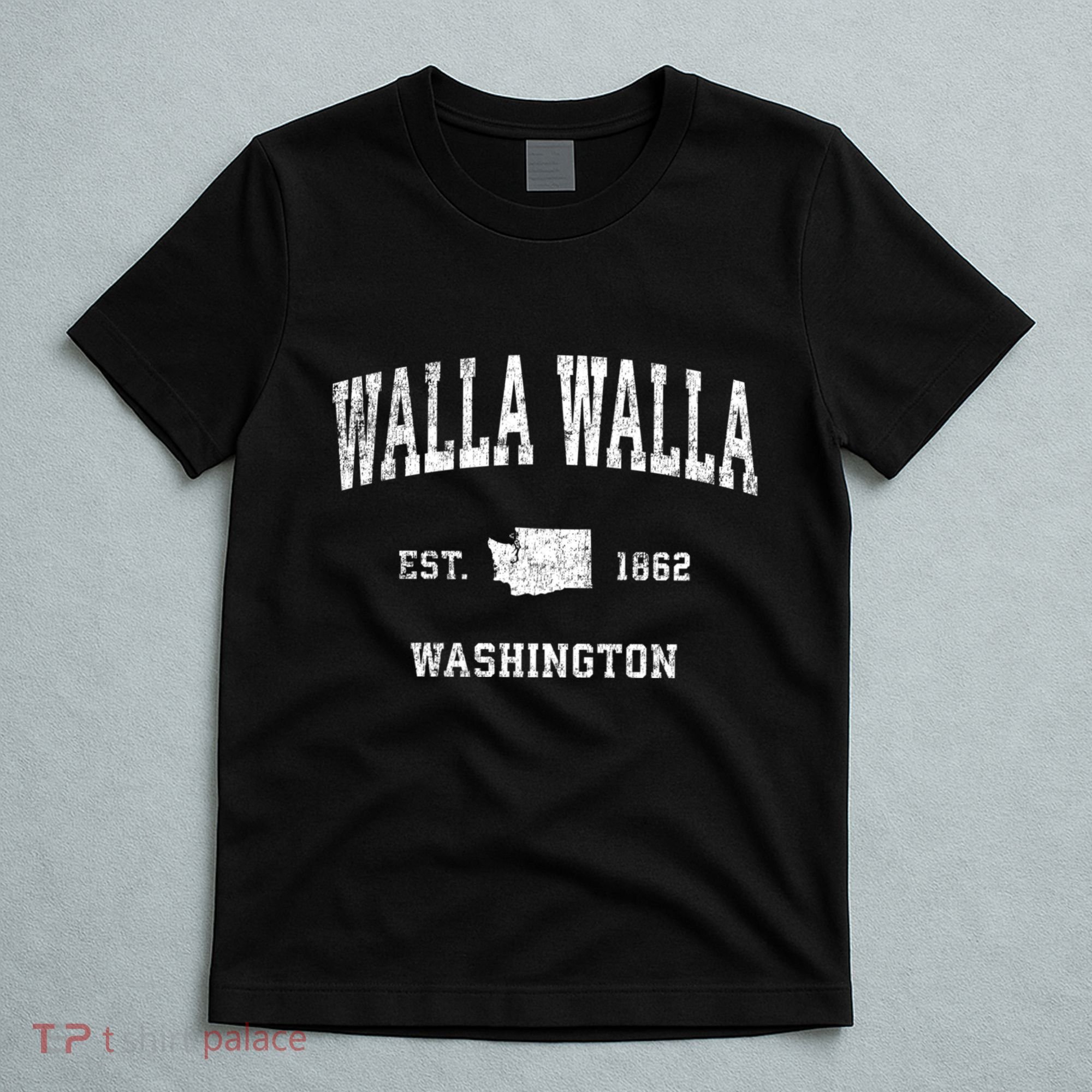 Walla Walla Washington Wa Vintage Sports T-Shirt