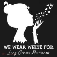 We Wear White For Lung Cancer Awareness American Gift Backpack thumb 2