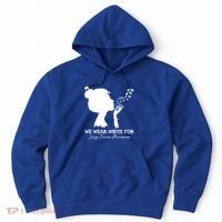 We Wear White For Lung Cancer Awareness American Gift Hoodie thumb 0