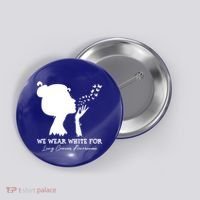 We Wear White For Lung Cancer Awareness American Gift Button thumb 0