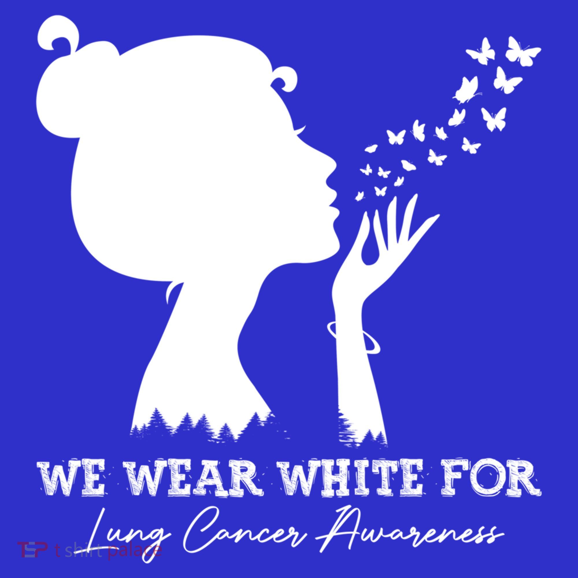 We Wear White For Lung Cancer Awareness American Gift Coaster