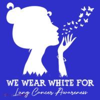 We Wear White For Lung Cancer Awareness American Gift Toddler Hoodie thumb 2