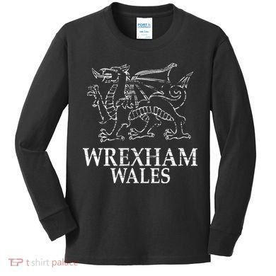Wrexham Wales Kids Long Sleeve Shirt