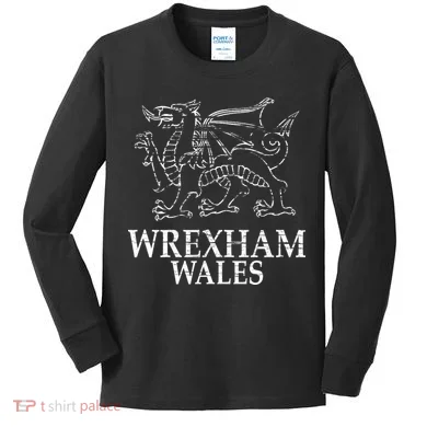 Wrexham Wales Kids Long Sleeve Shirt