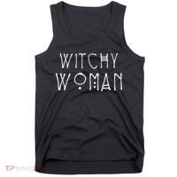 Witchy Woman Witch Wiccan And Pagan Gifts Halloween Tank Top thumb 0