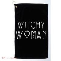 Witchy Woman Witch Wiccan And Pagan Gifts Halloween Golf Towel thumb 0