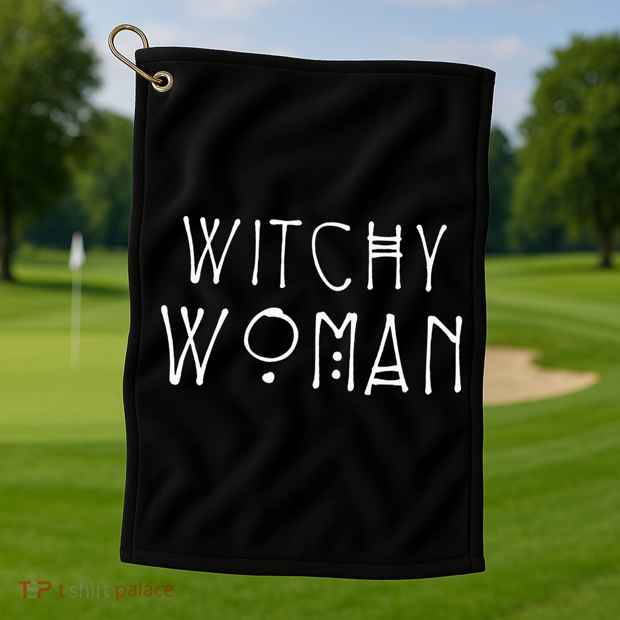 Witchy Woman Witch Wiccan And Pagan Gifts Halloween Golf Towel