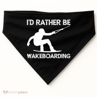 Wakeboarding Wakeboarder Wakeboard Funny Gift USA-Made Doggie Bandana