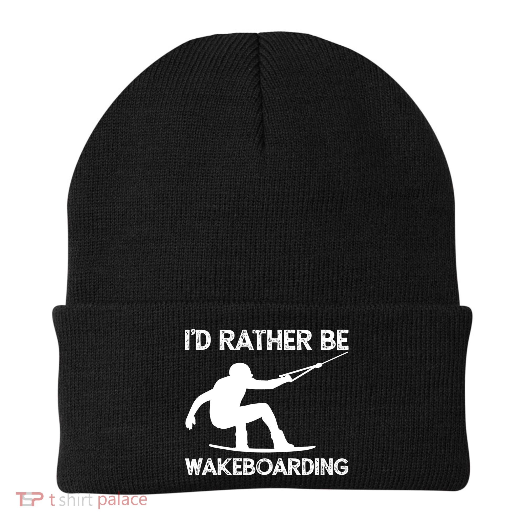 Wakeboarding Wakeboarder Wakeboard Funny Gift Beanie