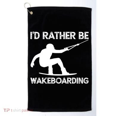 Wakeboarding Wakeboarder Wakeboard Funny Gift Golf Towel