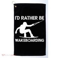 Wakeboarding Wakeboarder Wakeboard Funny Gift Golf Towel thumb 0