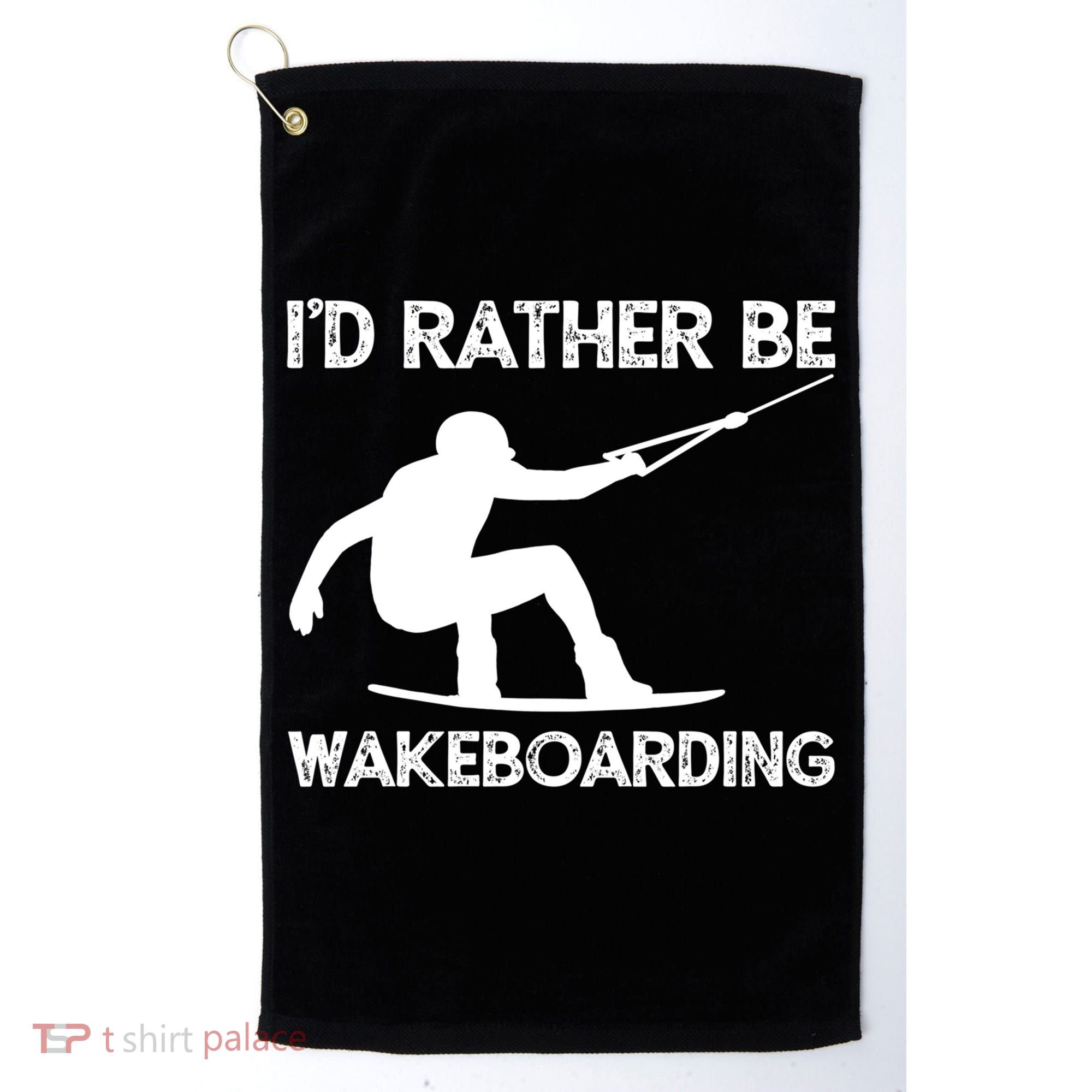 Wakeboarding Wakeboarder Wakeboard Funny Gift Golf Towel