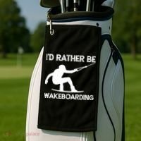 Wakeboarding Wakeboarder Wakeboard Funny Gift Golf Towel thumb 2