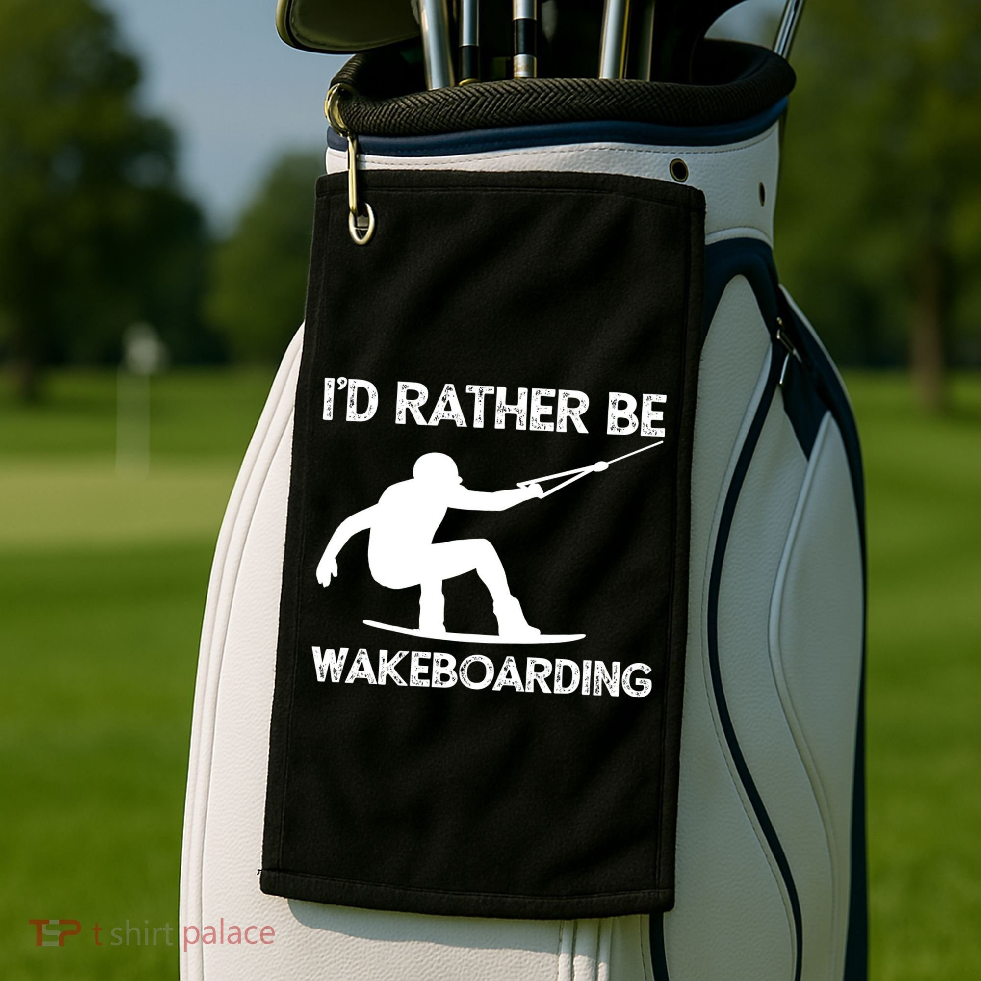 Wakeboarding Wakeboarder Wakeboard Funny Gift Golf Towel