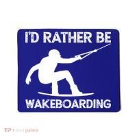 Wakeboarding Wakeboarder Wakeboard Funny Gift Mousepad thumb 0