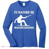 Wakeboarding Wakeboarder Wakeboard Funny Gift Women's Long Sleeve Shirt thumb 0