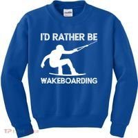Wakeboarding Wakeboarder Wakeboard Funny Gift Kids Sweatshirt thumb 0