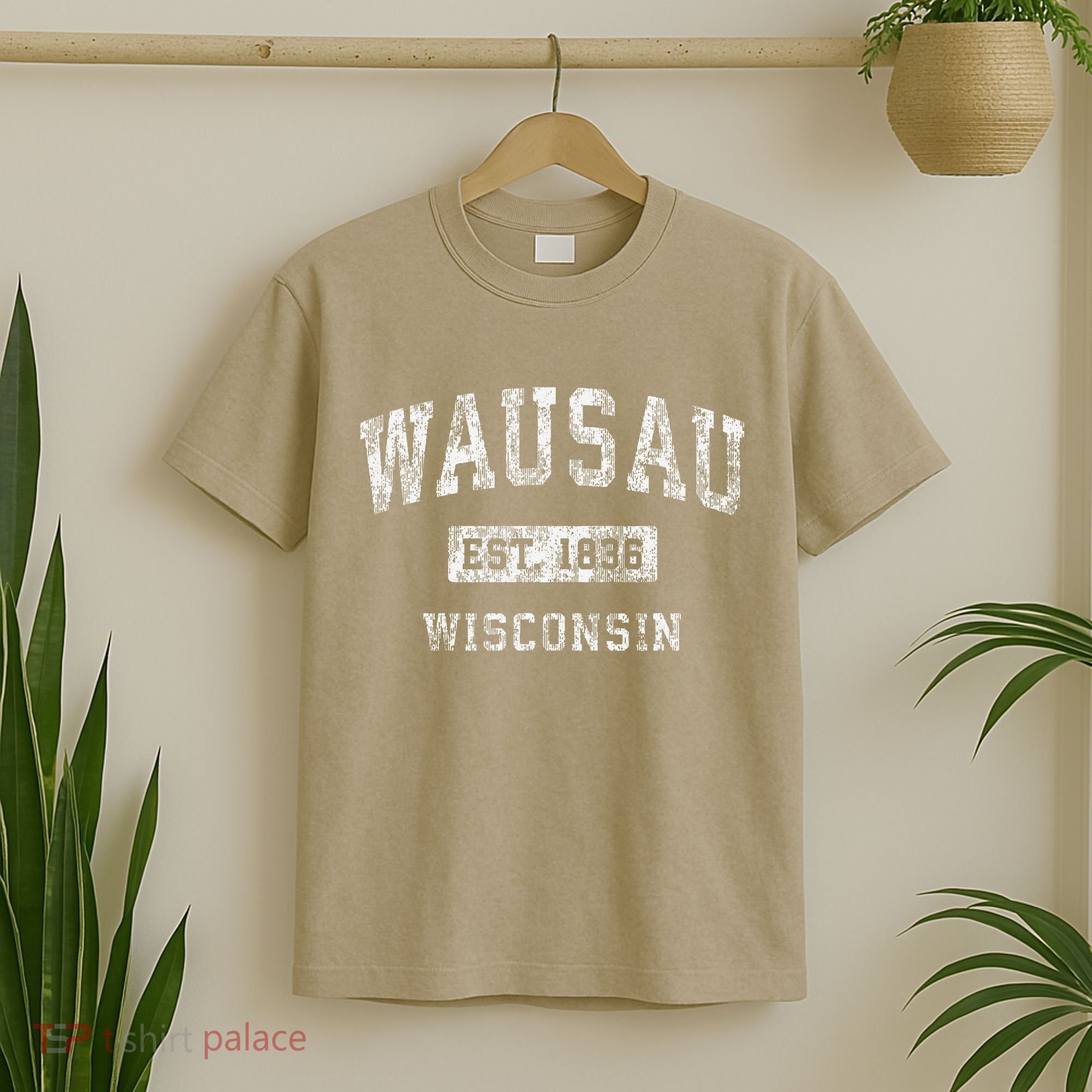 Wausau Wisconsin Wi Vintage Established T-Shirt