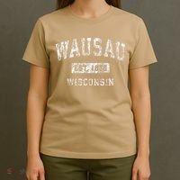 Wausau Wisconsin Wi Vintage Established T-Shirt thumb 4